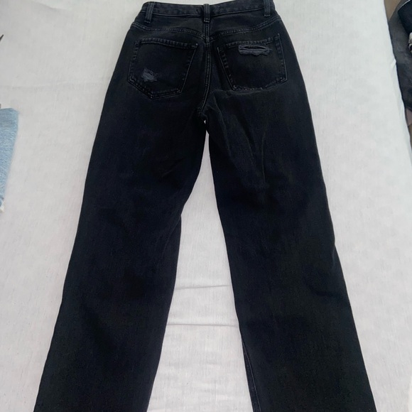 Pacsun pants black denim bottoms y2k fashion street wear vintage boyfriend jeans - Picture 8 of 13